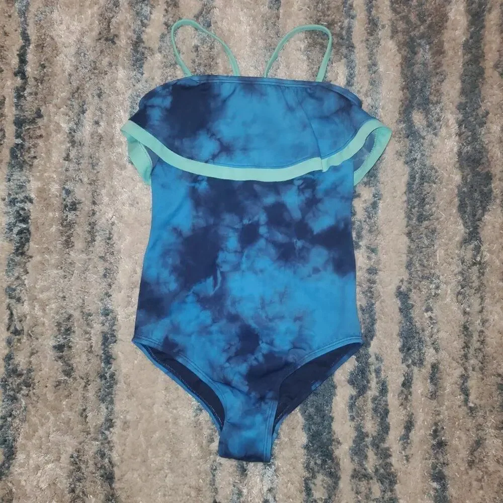 Justice Girls Tie Dye One Piece Swimsuit || EUC sz 8